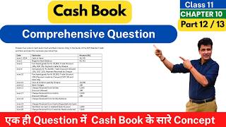 Double Column Cash Book Practical Question with Solution  Class 11 Accounts  Chapter 10  Part 12 [upl. by Paucker]