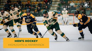 Mens Hockey Vermont vs Merrimack 21624 [upl. by Elletnwahs69]