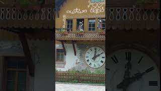 The worlds largest Cuckoo clock in Breitnau Drubba Black Forest GERMANY [upl. by Ahsimik]