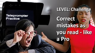 Teleprompter Practice  Challenge  Correct mistakes whilst you read [upl. by Irrem]