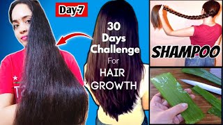 1 Month Hair growth Series I Tested Aloe Vera Shampoo for Hair Growth [upl. by Elleined]