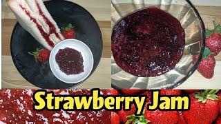 Homemade Strawberry Jam  3 Ingredient Strawberry Jam Recipe  How to make Strawberry Jam [upl. by Nauqahs]