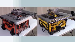 DeWalt Table Saws vs RIDGID Table Saws for Vlad Alexander [upl. by Stoddard]