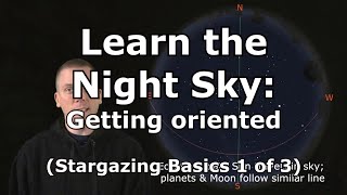 Getting oriented to better learn the night sky Stargazing Basics 1 of 3 [upl. by Ueihtam780]