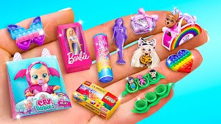 25 DIY Miniature Dolls and Toys for LOL [upl. by Iramaj541]