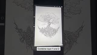 How to make the perfect tattoo stencil using Procreate [upl. by Nosniv658]