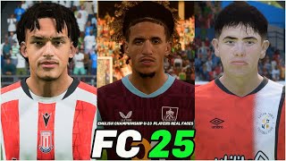 FC 25  ALL ENGLISH CHAMPIONSHIP U23 PLAYERS WITH REAL FACES [upl. by Geminian]