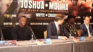 BEEF DILLIAN WHYTE v DERECK CHISORA  FULL amp UNCUT OFFICIAL PRESS CONFERENCE  WHYTE v CHISORA [upl. by Merlin497]