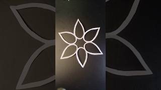 How to make easy paper snowflake shorts snowflakes part 51craft creative art yt papercrafts [upl. by Dona514]