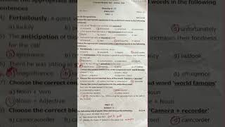 Std XII English Answer Key Kanyakumari district Common Monthly Test October 2024 [upl. by Brown26]