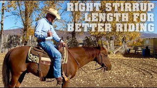 Right Stirrup Length for Better Riding [upl. by Zaslow]