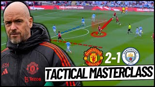 How Ten Hags GENIUS tactic DEFEATED Man City Man United 21 Man City [upl. by Giwdul]