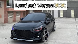 WORLDS LOUDEST VERNA EVER😱😱 MODIFIED VERNA  CREATIVE AUTO [upl. by Terrene256]