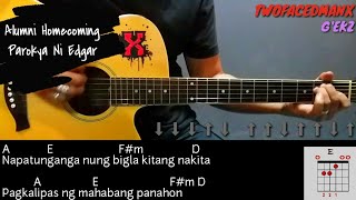 Alumni Homecoming  Parokya Ni Edgar Guitar Cover With Lyrics amp Chords [upl. by Odlanier129]