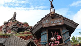 SPLASH MOUNTAIN at Magic Kingdom Park Walt Disney World  POV  2021  Face covering [upl. by Oisorbma]