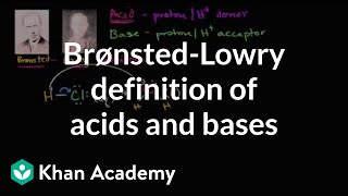 Brønsted–Lowry acids and bases  Chemical reactions  AP Chemistry  Khan Academy [upl. by Iffar945]