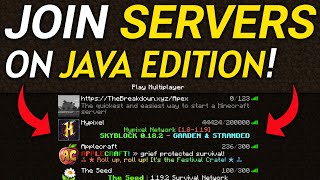 How To Join a Minecraft Server on PC Java Edition [upl. by Hpejsoj]