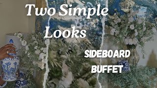 Elegant Sideboard Buffet Styling Decorate with Me [upl. by Sassan805]