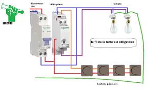 Schéma électrique du Télérupteur Unipolaire Schneider [upl. by Manoop]