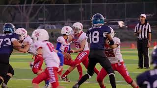 110423 Pop Warner 12U WesCon Rd 1 vs SouthBay Team Highlights [upl. by Cid]