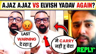 Lafda😮Elvish Yadav REPLY To Ajaz Khan l Ajaz khan ANGRY l elvish Yadav vs Ajaz khan [upl. by Alejna193]