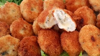 Croquette de poulet au fromage [upl. by Yelruc]