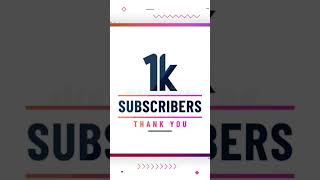 1k subscribe complete😍🥰 1ksubscribers shorts thankyou [upl. by Inami605]