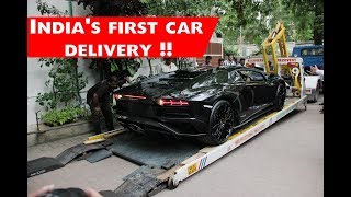 Taking Delivery of Lamborghini Aventador S  India 149 [upl. by Mariand233]