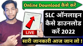 SLC क्या होता हैं 🤔What is SLC  SLC Online Kaise Download Kare 2022  Leaving Certificate AGuru [upl. by Wilsey422]