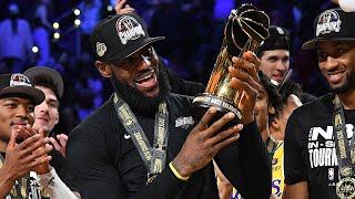 The Lakers FULL Trophy Presentation amp LeBron MVP Speech 🏆 [upl. by Notnil826]