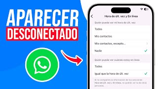 Como APARECER DESCONECTADO en Whatsapp 🤫 Guia Rapida [upl. by Alinna]