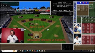 April 7 1979 1979 New York Yankees Alternate Universe Replay vs Brewers [upl. by Ecienaj389]