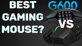 Logitech G600 vs Razer Naga  Comparing and Contrasting both mice  whats the best gaming mouse [upl. by Stanhope]