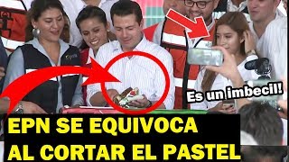 Peña Nieto se EQUIVOCA al SERVIR EL PASTEL y ARRUlNA su último CUMPLEAÑOS del sexenio [upl. by Tabitha]