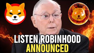 SHIBA INU COIN NEWS TODAY  ROBINHOOD ANNOUNCED SHIBA WILL REACH 5 PRICE PREDICTION UPDATED [upl. by Cosimo]