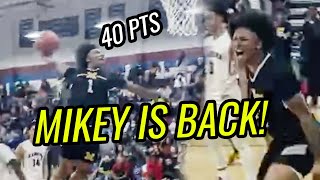 Mikey Williams Puts Team On Back Without Trey Parker amp Drops 40 Comes Up CLUTCH 😱 [upl. by Ynney293]