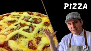 Receita Revelada  A massa de Pizza sem segredos  Simples  Leve  Fermentação Natural [upl. by Aicre]