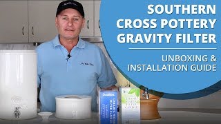 Southern Cross Pottery Gravity Fed Ceramic Stoneware Water Filters  Unboxing amp Installation Video [upl. by Dash]