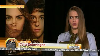 Cara Delevingne Talks About Paper Towns [upl. by Valdis]