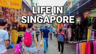 Exploring Singapore ⁠— Little India  Indian Street Food in Singapore singapore [upl. by Atinnor]