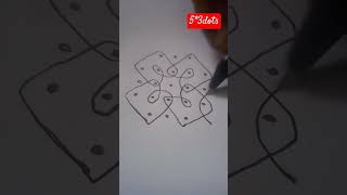 easy kambi kolam for beginners❤shorts [upl. by Sillihp]