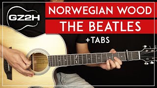 Norwegian Wood Guitar Tutorial The Beatles Guitar Lesson  Chords [upl. by Atat]