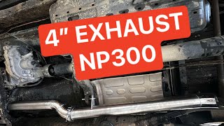 NP300 Navara 4” DPF Back Exhaust  What does it sound like [upl. by Arahat]