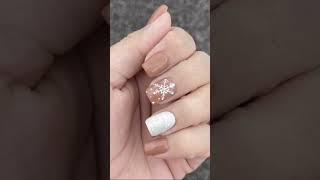 Stunning simple christmas nails you can create at home nails naildesigns [upl. by Delainey]