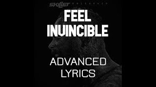 Skillet  Feel Invincible Advanced Lyrics [upl. by Quintina172]