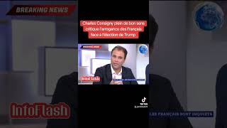 Charles Consigny plein de bon sens critique larrogance des Français media news info [upl. by Rurik909]