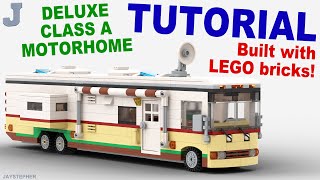 LEGO Tutorial  Deluxe Class A Motorhome How To [upl. by Abraham]