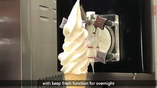 Wellcooling Single flavor soft ice cream machine [upl. by Ennairek996]