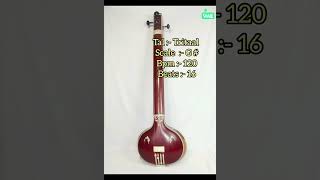 scale G Tal trital bpm 120  স্কেল G তাল ত্রিতাল bpm 120  Best for classical music [upl. by Nnod]