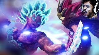 SSB KAIOKEN GOKU VS YUGI lol  Jumpforce 2 [upl. by Gottuard771]